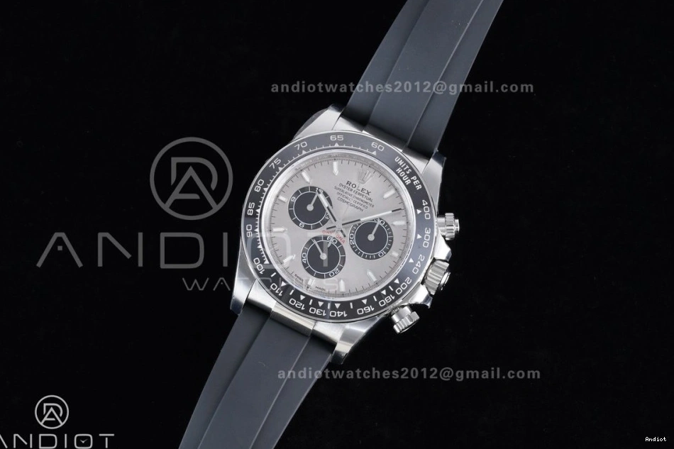 Gray Edition 126519 V2 Daytona on 1:1 VSF VS4131 Oysterflex (Weighted) Best Strap Dial Black 1124